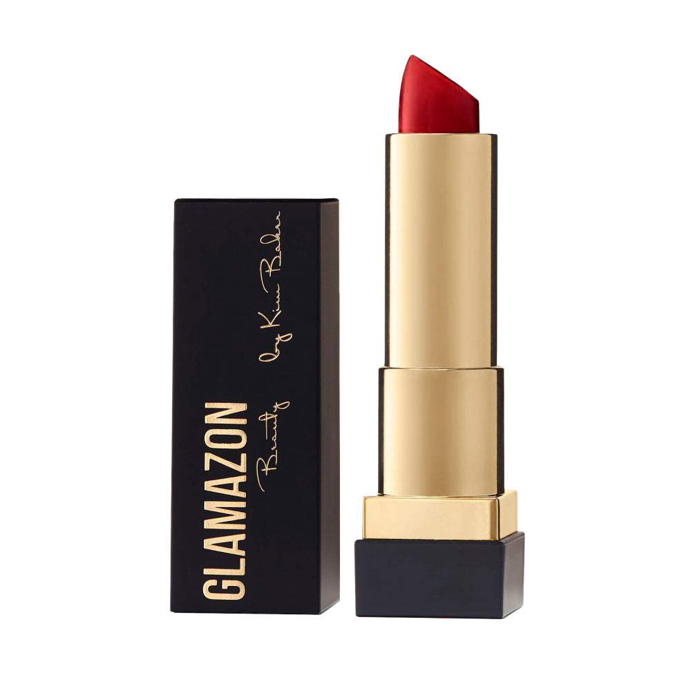 Glamazon lipstick on a white background.